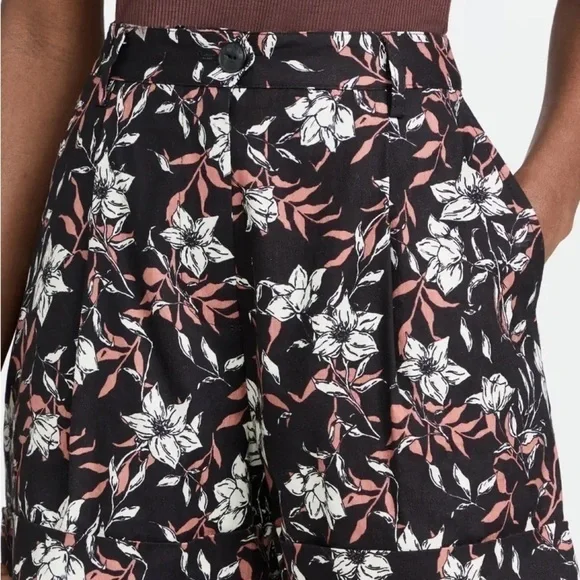 NWT Rag & Bone Ivy Printed Linen Shorts Size 0 - Picture 8 of 15